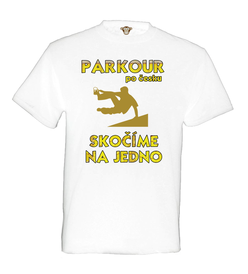 Pánske tričko - Parkour po česku