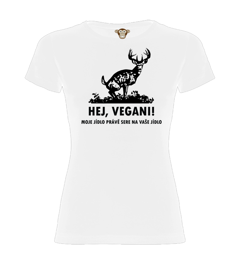 Dámské tričko - Hej, vegani