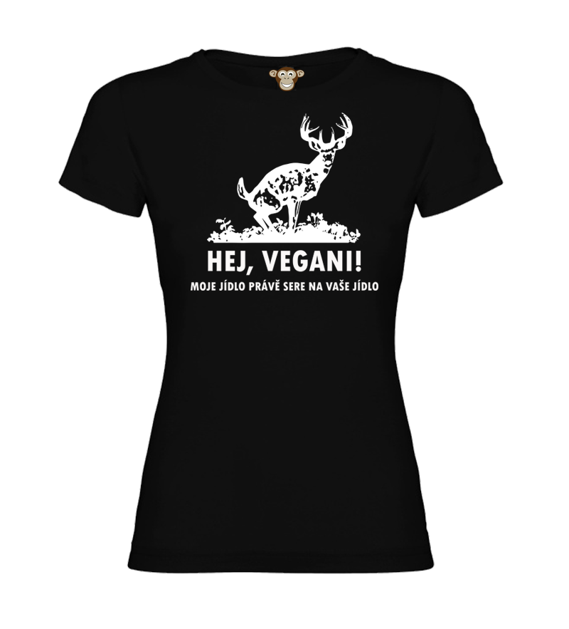 Dámské tričko - Hej, vegani