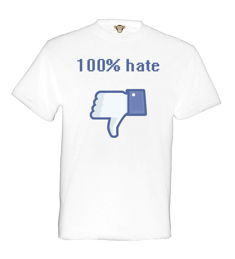 Pánske tričko - 100% hate