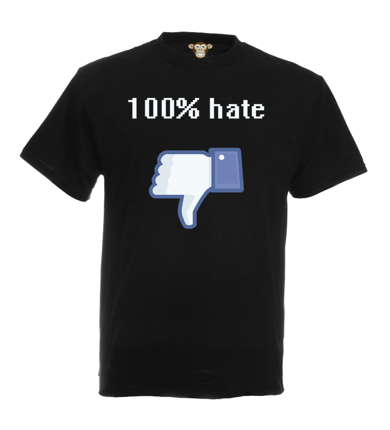 Pánske tričko - 100% hate