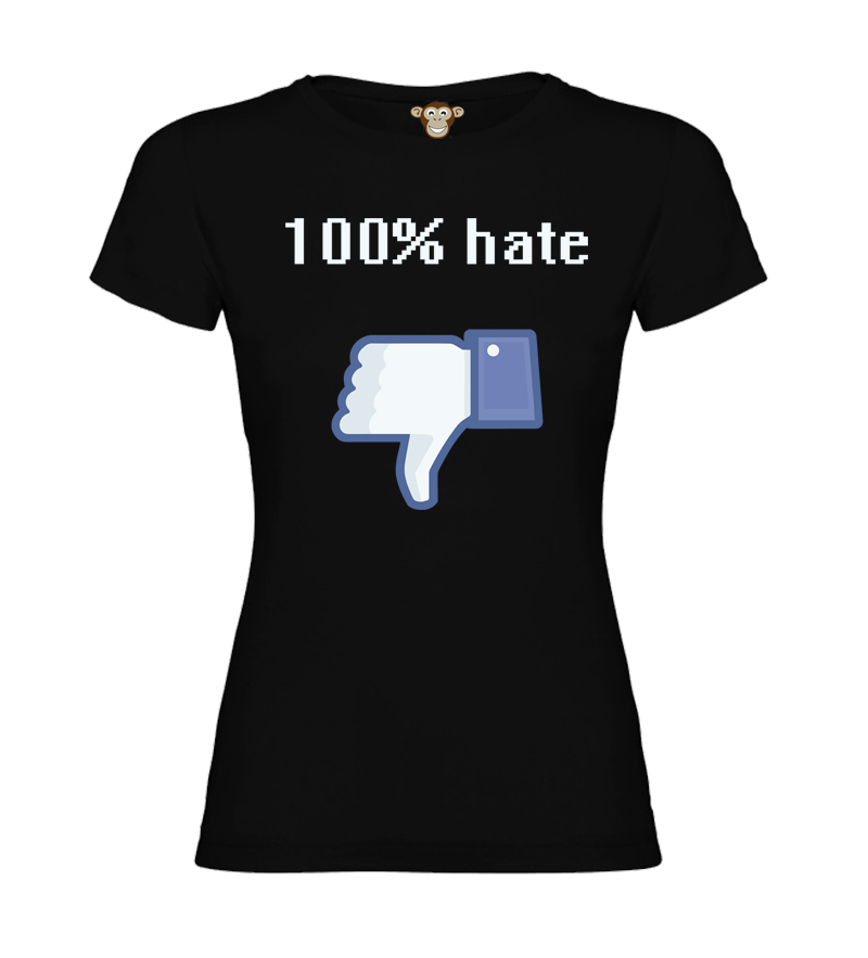Dámské tričko - 100% Hate